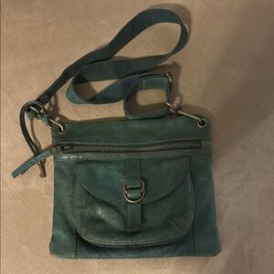 Fossil Green Crossbody Bag with Adjustable Strap